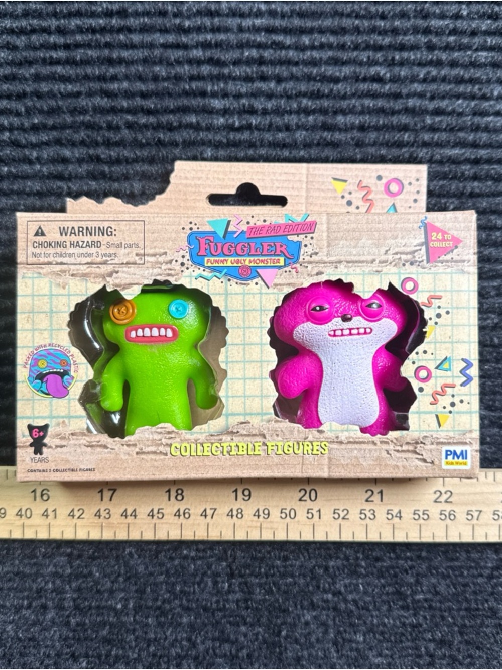 Fuggler RAD EDITION 2.25” Figures 2pk INDECISIVE MONSTER & SKETCHY SQUIRREL PINK